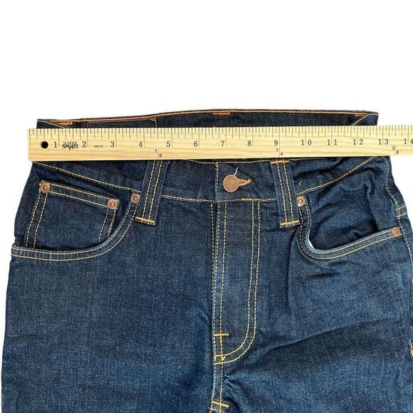 Nudie Jeans Co. Men's Thin Finn Dry Tight Broken Denim Jeans Slim Fit Dark Sz 28 - Picture 8 of 10